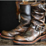 Yellowstone Cowboy Boots Buckle Middle Boots Men'S Boots