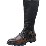 Western Shoes Mid-Calf Brushed Casual All-Match Men's Boots