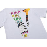 Vlone T Shirt Rainbow Smiley Face Short Sleeve Allmatching Loose Halfsleeve Summer Wear Vlone