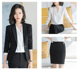 Interview Suit Women Suit Women's Long Sleeve Autumn Formal Wear