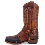 Western Shoes Men's Long Embroidered Vintage Men's Boots