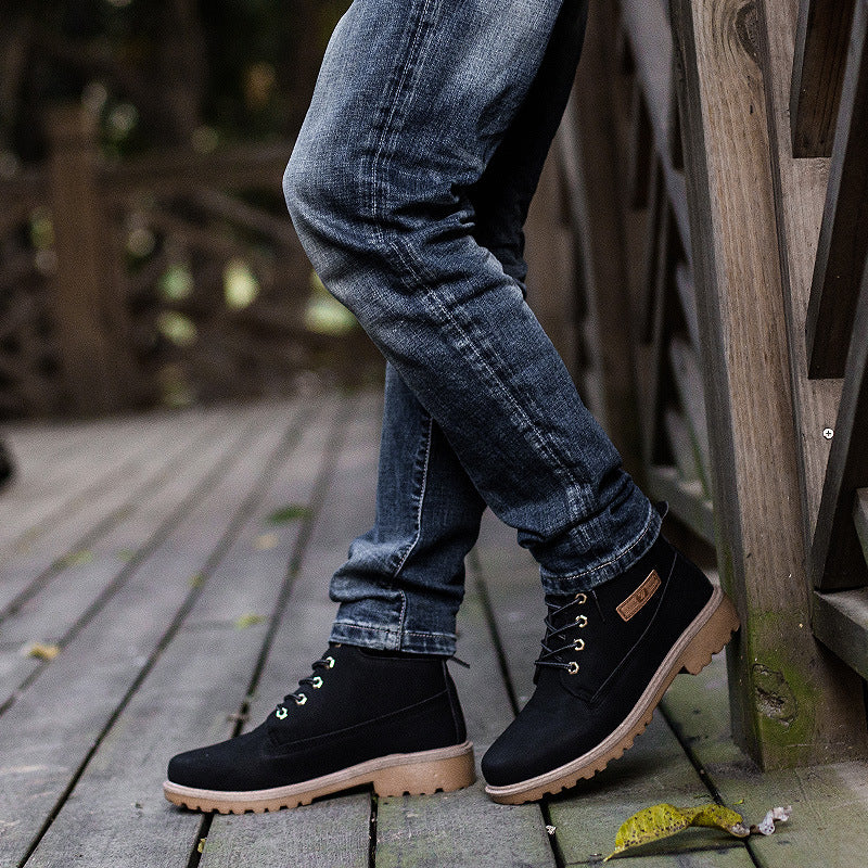 Desert Boots Autumn and Winter British Martin Boots Men's High-Top Men's Shoes Men's Boots plus Size Workwear Boots Outdoor Desert