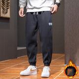 Grey Sweatpants Pure Cotton Track Pants Men's Autumn and Winter Loose Casual Pants