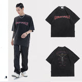 Y2g Shirts for Boys Spring and Summer Dark Printed T-shirt Short Sleeve