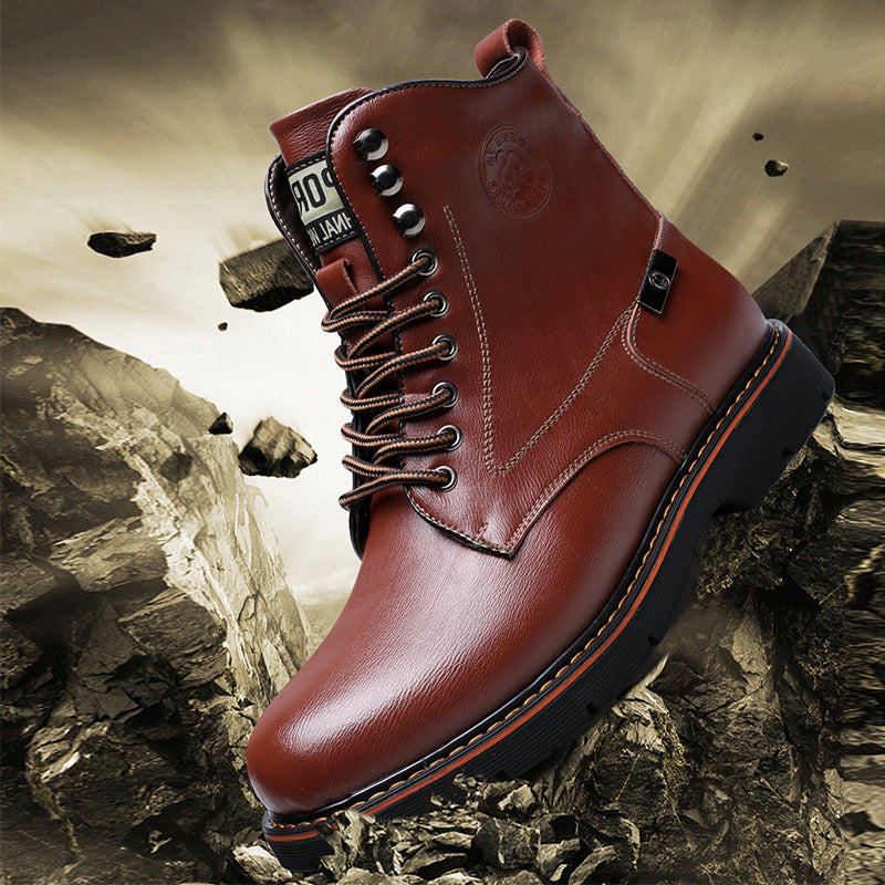 Men's Boots Work Boot Men Casual Hiking Boots Spring Men's Men's Fashionable Breathable Men's Boots