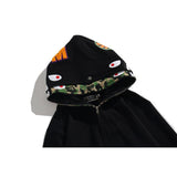 Bathing Ape Hoodie Camouflage Cardigan Men's and Women's Sweater Hoodie Coat