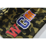 Bathing Ape Shorts Trendy Brand Camouflage Teeth Printed Men's Cotton Shorts