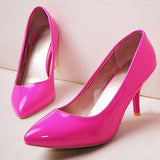 Hot Pink Heels Spring and Autumn Women's High Heel Stiletto Heel Pointed Toe Pumps