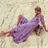 Beth Dutton Bohemian Dress Winter Autumn Maxi Dresses Long Sleeve Dress