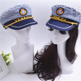 Captains Hat Navy Hat Blue Captain Hat a Sailor's Cap