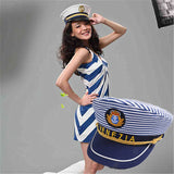 Captains Hat Navy Hat Blue Captain Hat a Sailor's Cap