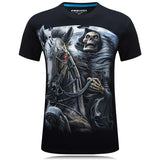 Skull T Shirt 3D Printed round Neck