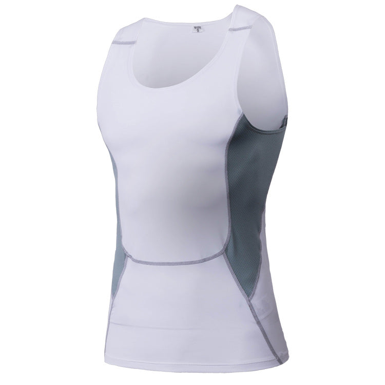 Moisture Wicking Tank Top Sports Vest Elastic Wicking Quick-Drying