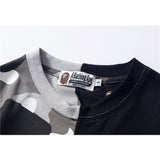 Bathing Ape T Shirt Summer Camouflage Camouflage Men's and Women's Summer Short-Sleeved T-shirt