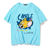 Tom And Jerry T Shirt Loose Half Sleeve