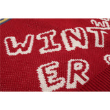 Men Sweater Letter Jacquard Color Matching Knitted Sweater Men's round Neck Sweater