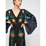 Beth Dutton Bohemian Dress Winter Autumn Maxi Dresses Summer Embroidered Hollow Tassel Dress