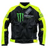 Monster Energy Biker Jacket Summer Men'S Jacket Thin With Protective Gear