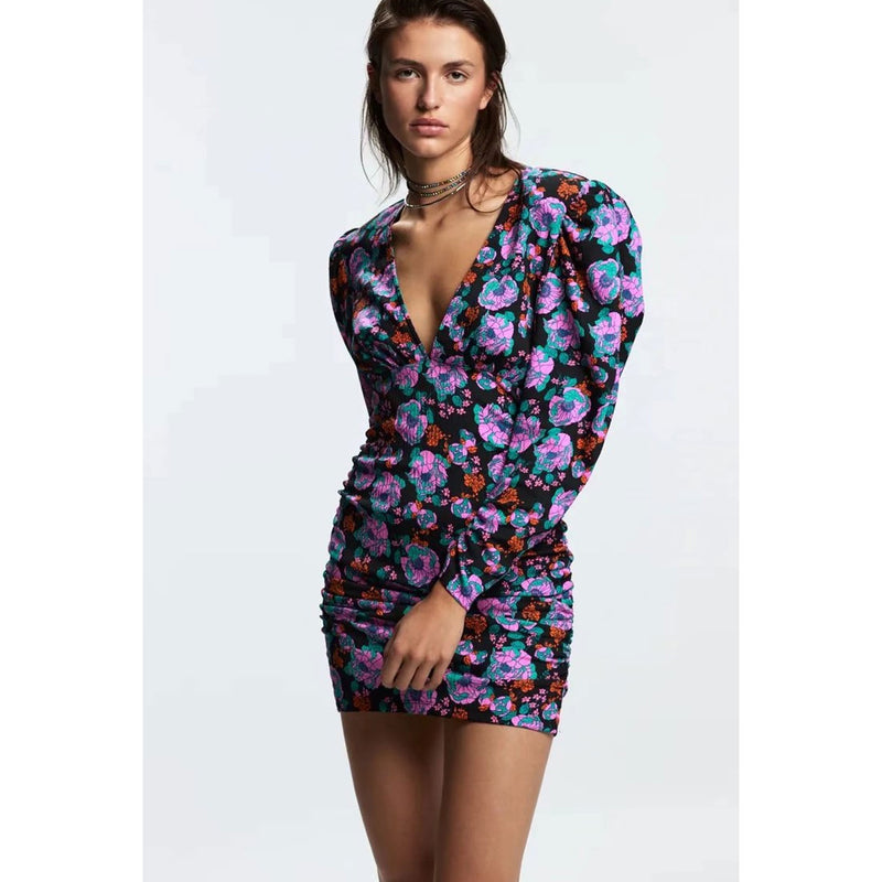 Coachella Music Festival Outfits Printed Dress