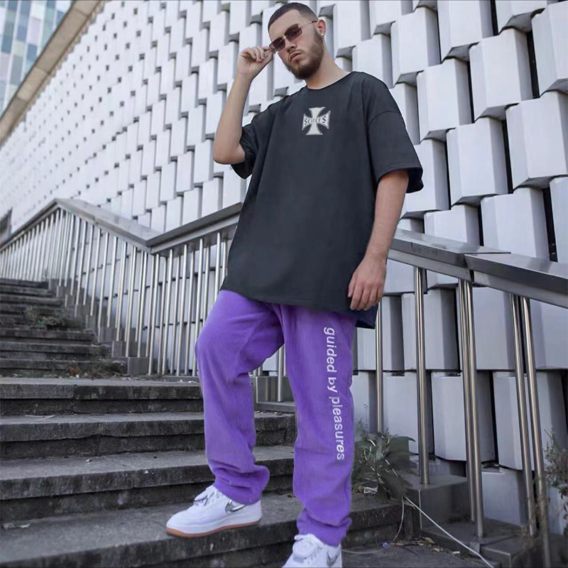 Askyurself T Shirt Casual Loose American Street Short Sleeve T-shirt