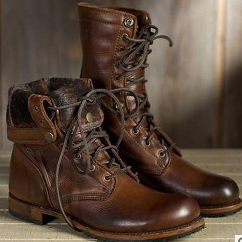 Yellowstone Cowboy Boots Couple Motorcycle Retro Men'S Boots Women'S Boots