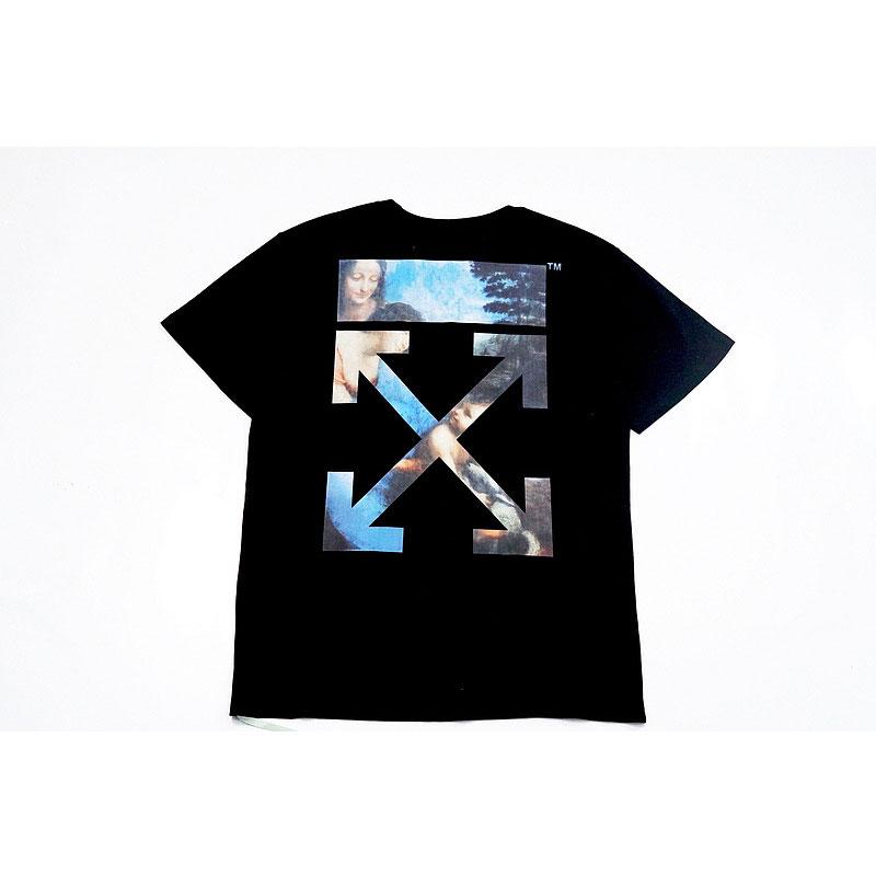 Off White T Shirt Arrow Men'S Short Sleeve Tshirt Large Size Casual Men'S Clothing Owt