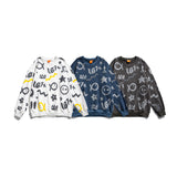 Crew Neck Sweatshirts for Men Men's Autumn Casual Crew Neck Top Loose Sweater
