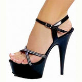 Platform Heels for Women Stiletto Sandals Summer High Heel Platform Nightclub Women's Shoes