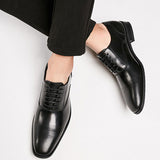 Men's Dress Shoes Classic Leather Oxfords Casual Cushioned Loafer Men's Casual Business Shoes