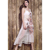 Beth Dutton Bohemian Dress Summer Spring Maxi Dresses Summer Embroidered Dress