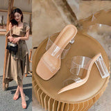 Clear Heels Transparent High Heels Women's Crystal Slippers