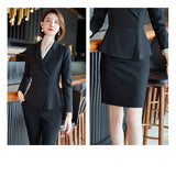 Interview Suit Women Goddess Long Sleeve Suit Suit Women's Autumn and Winter Overalls