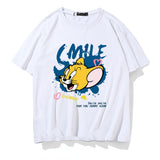 Tom And Jerry T Shirt Loose Half Sleeve
