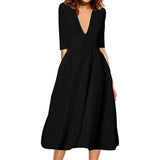 Burgundy Evening Dresses for Weddings Midi Dress for Women