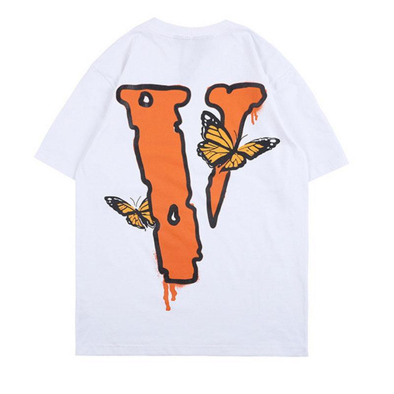 Vlone Men'S Letter Print Shortsleeve Tshirt Men And Women