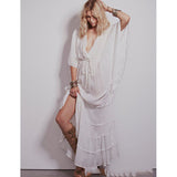 Beth Dutton Bohemian Dress Winter Autumn Maxi Dresses Cotton Robe Beach Holiday Dress