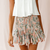 Coachella Music Festival Outfits Women's Printed Wear Summer Casual Short Skirt