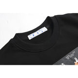 Off White Sweatshirts Off Crew Neck Pullover Sweatshirt Ow Terry Coat