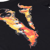 Vlone Snake T Shirt Men'S And Women'S Loose Short-Sleeved T-Shirt