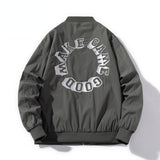 Varsity Jacket Solid Color Thin Embroidery