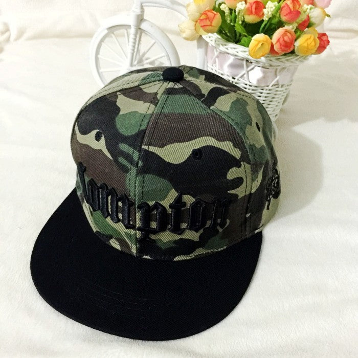 Eazy E Costume Compton Camouflage Embroidery Hat Baseball Cap Hip Hop Hat