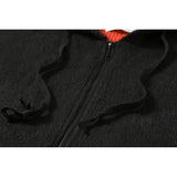 Off White Hoodie With Arrow Print Men'S And Women'S Ow Color Arrow Cardigan Zipper Hooded Coat Sweater Owt