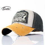 Ball Caps Color Matching Baseball Cap Coating Outdoor Sun Hat Washed 100% Cotton Hat