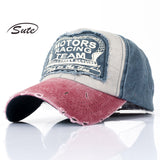 Ball Caps Color Matching Baseball Cap Coating Outdoor Sun Hat Washed 100% Cotton Hat
