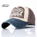 Ball Caps Color Matching Baseball Cap Coating Outdoor Sun Hat Washed 100% Cotton Hat