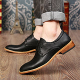 Men's Dress Shoes Classic Leather Oxfords Casual Cushioned Loafer Men's Shoes Business Casual Leather Shoes Formal Wear