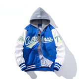 Varsity Jacket Flight Suit Colorblock Hood Baseball Uniform