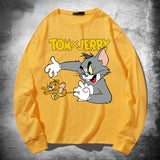 Tom And Jerry T Shirt Cat And Mouse Long-Sleeved Sweater