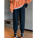Grey Sweatpants Winter Super Soft Fleece-Lined Thickened Gray Casual Sports Pants