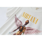 Nirvana T Shirt Fog Kanye Loose Hip Hop Couple T-Shirt